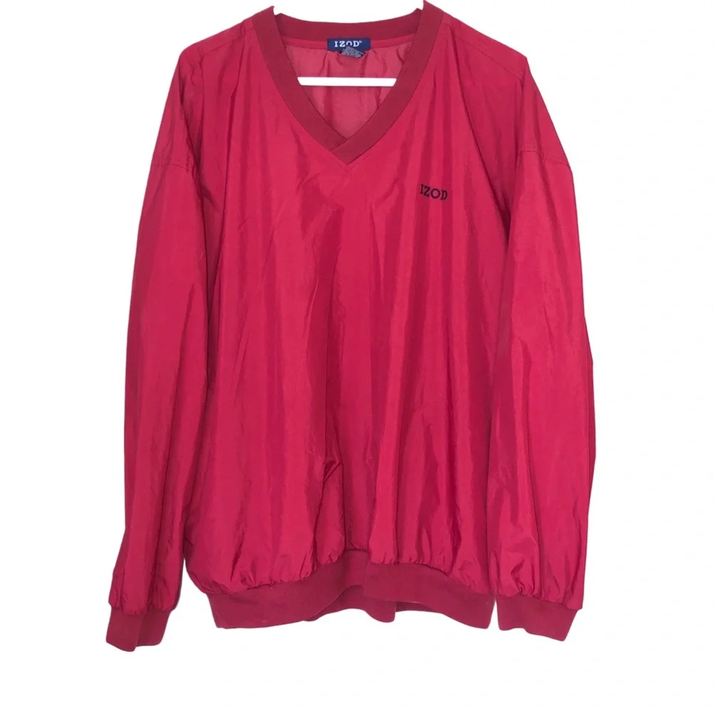 Izod Red Windbreaker Jacket